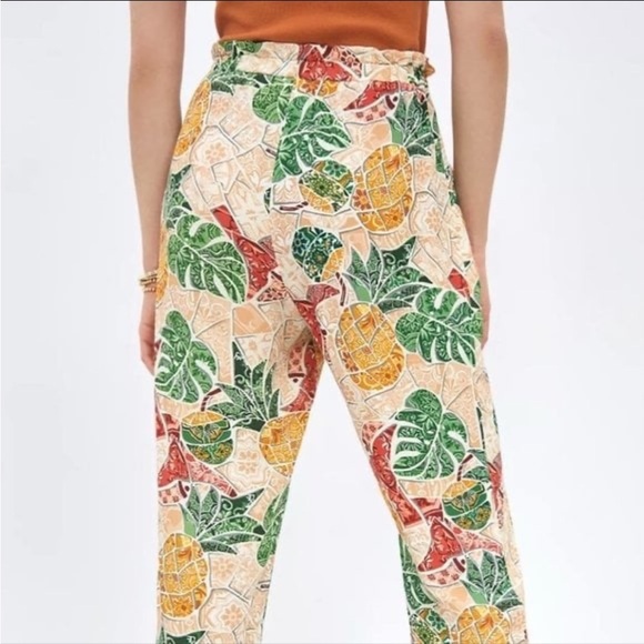 Farm Rio Mosaic Tapered Pants Pull-on Size XS NWT - Picture 3 of 15